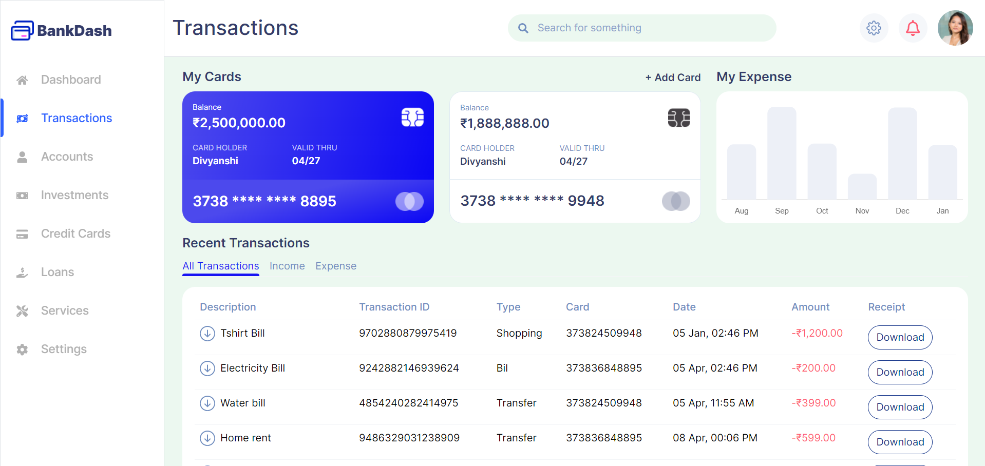 Admin Dashboard